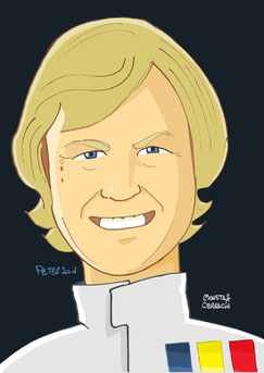 Ronnie Peterson by Muneta & Cerracín - March 721X - Belgica 1972
