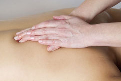 massage, californien, visage, dos