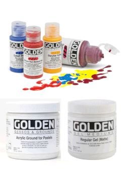OLDEN fluid Acrylics, Mica Paint & Mediums