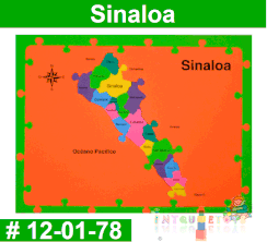 Sinaloa Rompe Cabezas Foamy Intquietoys