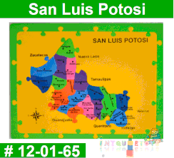 San Luis Potosi Rompe Cabezas Foamy Intquietoys