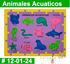 Animales Acuaticos Rompe Cabezas Foamy Intquietoys