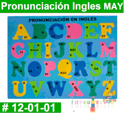 Pronunciación Ingles MAYUSCULA Rompe Cabezas Foamy Intquietoys