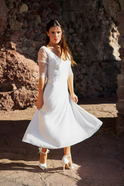 Robe de mariée courte