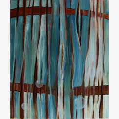 Trait d'union - huile - Joelle Poret