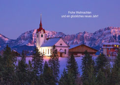 hochwertige, nachhaltige Weihnachtskarten, Neujahrskarten, Schweiz bestellen, B6, kleine Weihnachtskarten, Menzberg, Schnee, Schneelandschaft