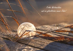 Weihnachtskarten, Neujahrskarten, A5, Eiszauber, Eiskugel, frozen soap bubble, Seifenblase, gefrorene Seifenblase, Schweiz, Schweiz bestellen, Priska Ziswiler
