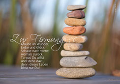 Karte zur Firmung, Glückwunschkarte Firmung, Firmung, Glückwunschkarte, Spruch, Gedicht, Firmung, Gutenhof, Priska Ziswiler, Ettiswil, Sursee, Luzern