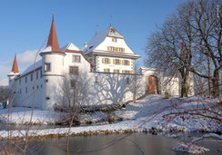Weihnachtskarten, Neujahrskarten, Schweiz, bestellen, Fotokarten, Priska Ziswiler, Luzern, Schloss, Schloss Wyher, Schnee, Märchenschloss, Ettiswil