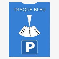 disque bleu de parking