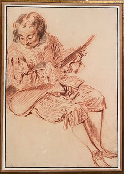 Antoine Watteau, The Guitar Player, c. 1717-18 Rouen, musée des Beaux-Arts