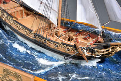 46-39 Charles Royal Yacht on the voyage built by Masataka Oshiro