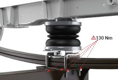 Bild 12 – Anzug mit 130 Nm: Endanzug der Schrauben für maximale Sicherheit.