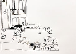 Nina Gross Kunst Zeichnung art Wohnräume