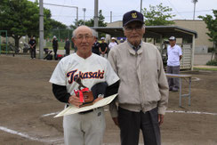 敢闘賞　高橋譲平（群馬西毛傘寿/高崎高陽クラブ古希）