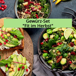 Verschiedene vegane Gerichte mit Avocado