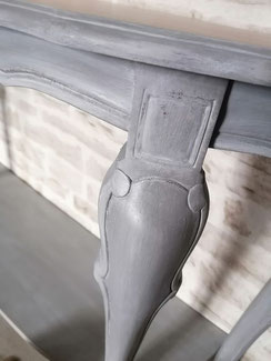 relooking de meuble le mans sarthe console gris patine bois