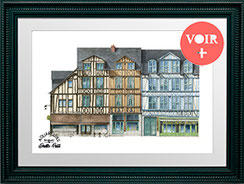 Normandie, Rouen, boutiques rouen, Flaubert, Simone, beauvoir, Maurice, Leblanc, cathédrale, église jeanne d'arc, jeanne d'arc, musée, créations française, aquarelle, carte postale, gros horloge, l'espiguette, métropole, atelier saint romain, dame cakes, 