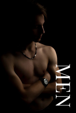Mens Portrait Boudoir strong dark image 