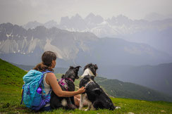 Wandern mit Hund in Südtirol auf der Plose