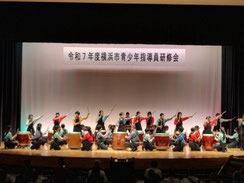 樽町中学校和太鼓部の演奏