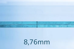 VSG Floatglas weiß 8.76 mm