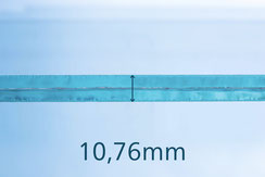 VSG Floatglas weiß 10.76 mm