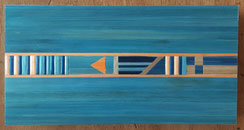 Dimension 18 x 9 ; ht 3,6 cm . Intérieur brut . Prix 59€ . DISPONIBLE.