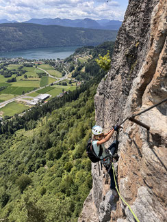 Klettersteig Kärnten, Döbriach, Millstatt, Millstätter See, Via Ferrata, Climbing, Lake Millstatt