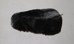Housse Couvre selle de mouton en peau de mouton teintée noir poils ras VTT VTC VILLE