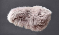 Housse Couvre selle de mouton en peau de mouton teintée grège dur VTT VTC VILLE