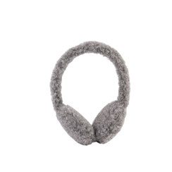 cache oreilles en laine naturelle de mouton gris