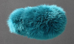 Housse Couvre selle de mouton en peau de mouton teintée vert sapin VTT VTC VILLE