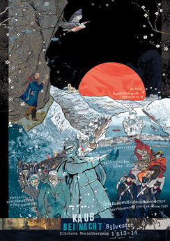 Vorfinale Illustration: Kaub bei Nacht – Blüchers Rheinübergang