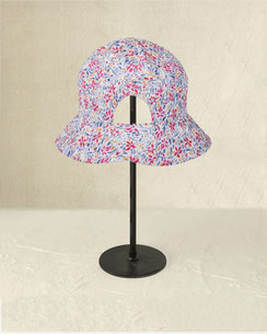 chapeau réversible en toile coton ou lin pour jardiner