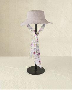 chapeau réversible en toile coton ou lin pour jardiner