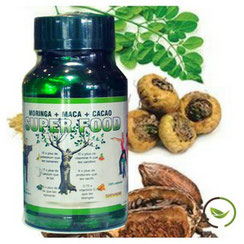 Poudre moringa cacao maca - vente de moringa en ligne 100% naturel santé au naturel culture biodynamique superaliment complément alimentaire linda vida