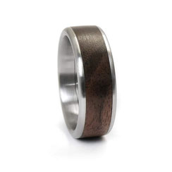 Edelstahlring mit deinem Lieblingsholz - Mit Holz vom Garten deiner Oma?