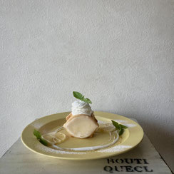 富士宮市のケーキカフェcafe verbの店内限定デザート、“シトロン”檸檬のケーキとクッキー