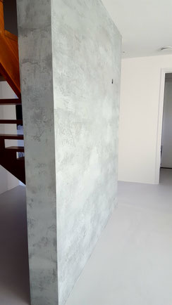 Betonlook wand met een stoere en unieke uitstraling