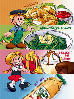 Menu enfant Relais d’Alsace | Christophe HOULES, illustrateur freelance - Récréacom