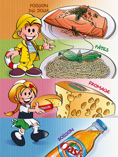 Menu enfant Relais d’Alsace | Christophe HOULES, illustrateur freelance - Récréacom