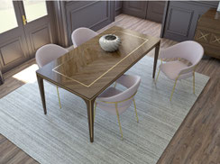 Lubiex, lubiex by essegi, SG arredamenti, zona giorno, sala pranzo, tavolo, sedie, credenza