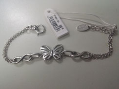 LOTUS PLATA LP 1041-2/1 PVP 39,00€. Pulsera plata de ley con infinito y mariposa. DTO 49% 20,00€ + envio 