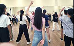 昨年の様子：ダンス選択クラス