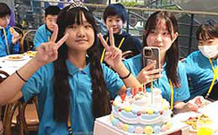 昨年の様子：昼食の様子（誕生日）
