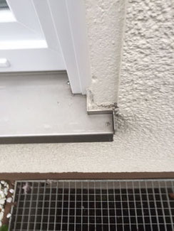 Fensterbankanschluss nach Fenstererneuerung Wasser / Frostschäden nach dem ersten Winter