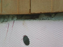 Das sollte eine Lagerfuge auf der Betondecke werden