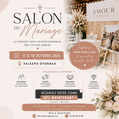 Salon du Mariage d'Oyonnax - 17 et 18 Octobre 2026