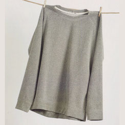 Langarm Sweater in Frottee in grau von Sunday in Bed